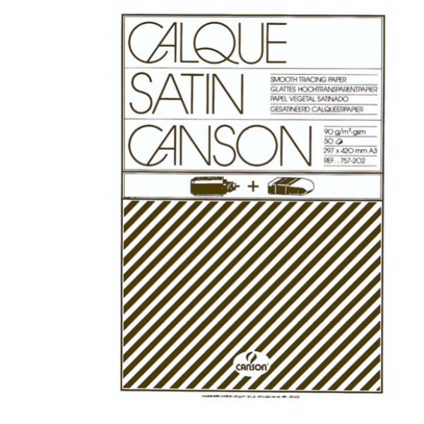 Blocco carta lucida manuale A3 50fg 90gr canson - Z00981