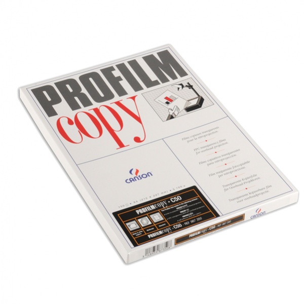 Lucidi c50 A4 100fg profilmcopy fotocopie b/n s/retrofoglio canson - Z00982
