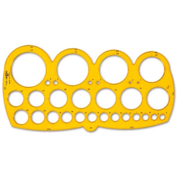 Maschera arda cerchi c/smusso 1/55mm - Z00995