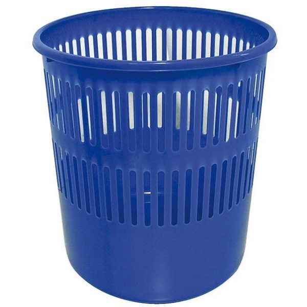 Cestino gettacarte 12lt blu traforato 4119 arda - Z01038