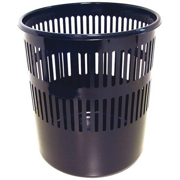Cestino gettacarte 12lt nero traforato 4119 arda - Z01039