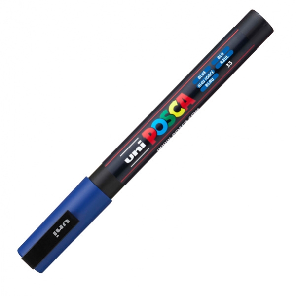 Marcatore uni posca pc3m blu p. fine - Z01196