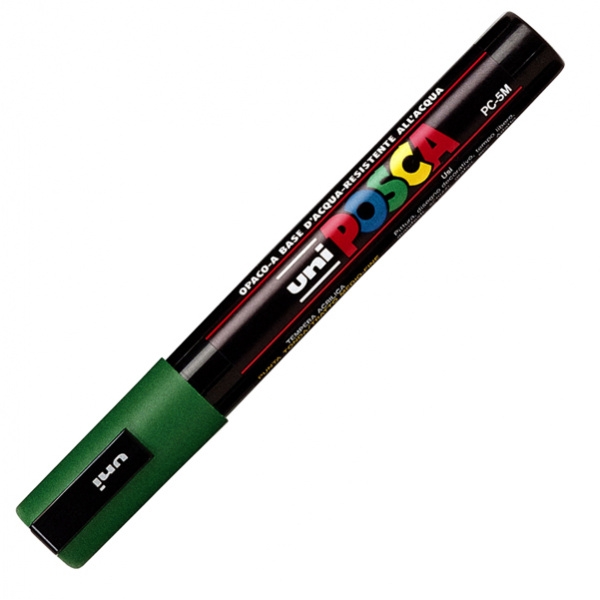 Marcatore uni posca pc5m verde p. media - Z01209
