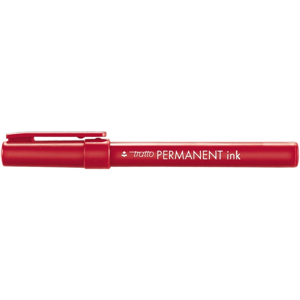 Scatola 12 marcatori tratto permanent ink rosso - Z01271