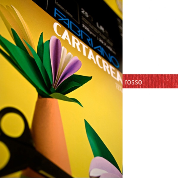 Blister 10fg cartoncino 35x50 220gr rosso cartacrea fabriano - Z01311