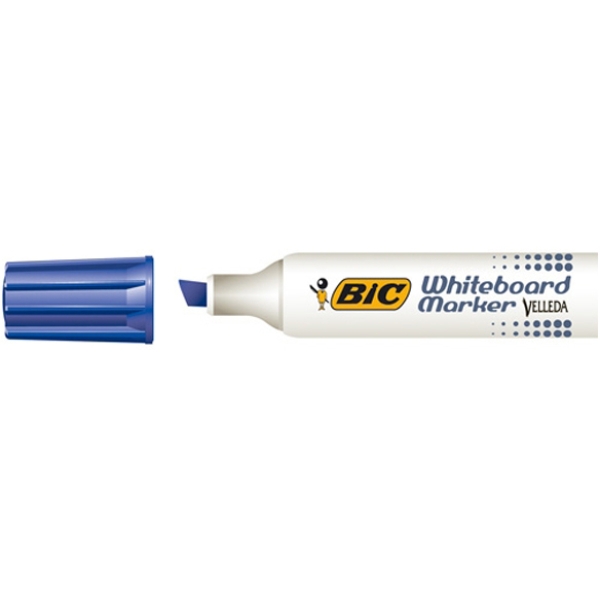 Pennarello velleda 1781 blu p.scalpello whiteboard bic - Z01392