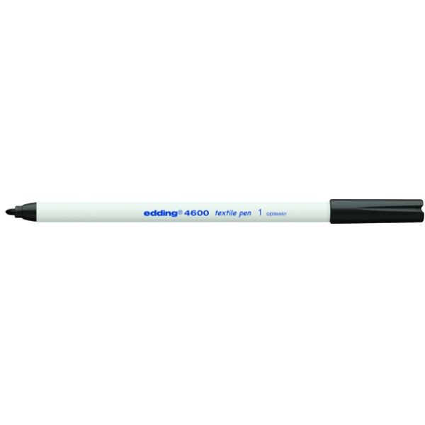 Marcatore edding 4600 nero p.conica 1mm per tessuto - Z01393