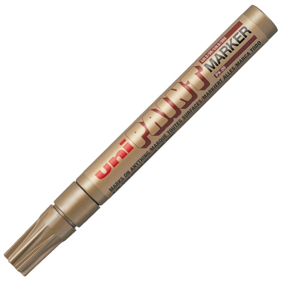 Marcatore uni paint px20 oro p. media a vernice - Z01395