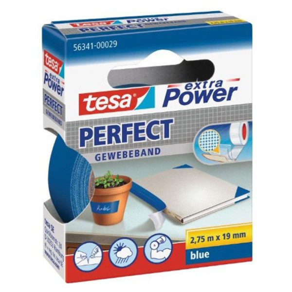 Nastro adesivo telato 19mmx2,7mt blu 56341 xp perfect - Z01422
