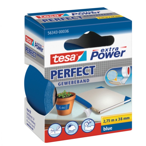 Nastro adesivo telato 38mmx2,7mt blu 56343 xp perfect - Z01428