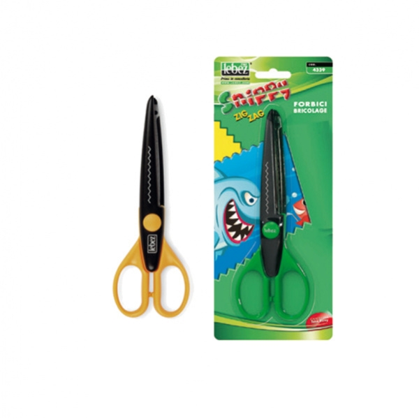 Forbici snippy zig-zag acciaio cm17 art.4339 lebez - Z01627