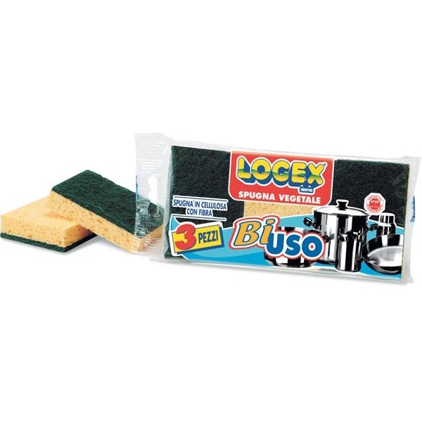Blister 3 spugne biuso logex - Z01698
