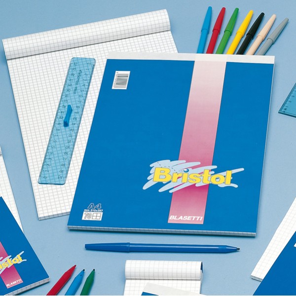 Blocco note 210x297mm 5mm 50gr 70fg bristol blasetti - Z01704