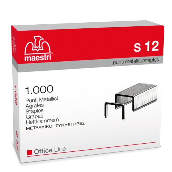 Scatola 1000 punti s12 (23/12) in acciaio ro-ma - Z01770