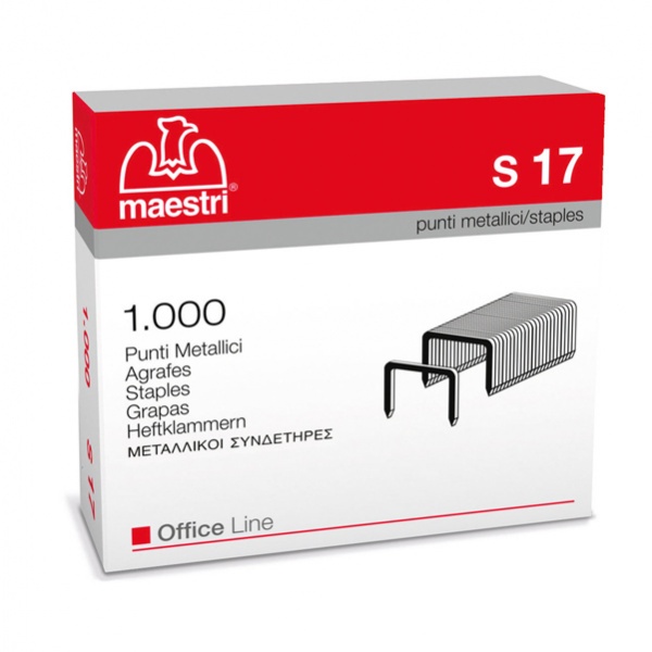 Scatola 1000 punti s17 (23/17) in acciaio ro-ma - Z01772