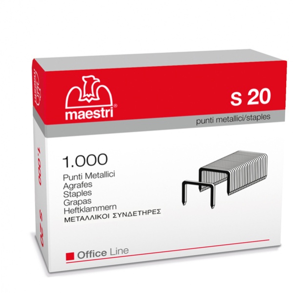 Scatola 1000 punti s20 (23/20) in acciaio ro-ma - Z01773
