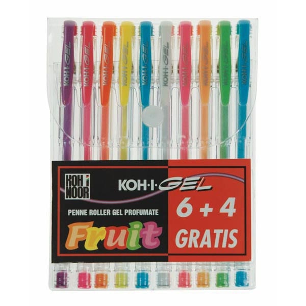Astuccio 10 roller koh-i-gel colori fruit - Z01896