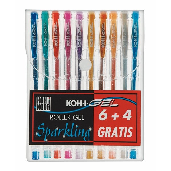Astuccio 10 roller koh-i-gel glitter - Z01897