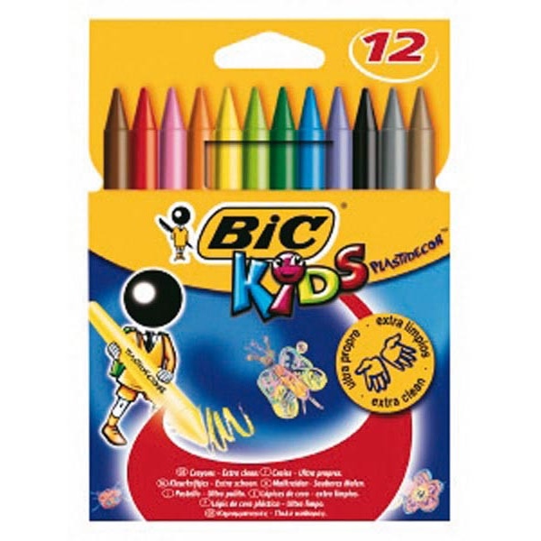 Astuccio 12 pastelli kids plastidecor bic - Z01990