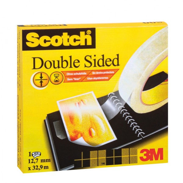 Nastro biadesivo 33mtx12mm 665 permanente s/liner scotch - Z02069