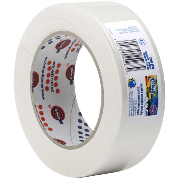 Nastro adesivo telato tpa 200 19mmx25mt bianco - Z02087