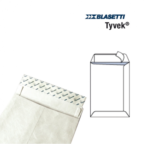 100 buste a sacco tyvek 305x406mm 55gr c/strip - Z02136