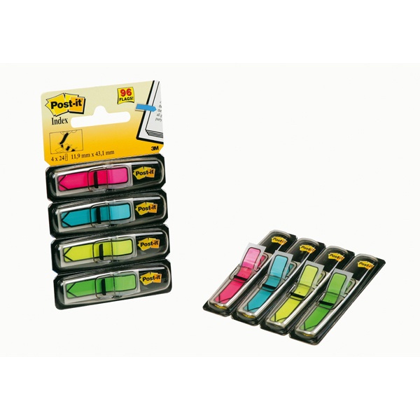Miniset frecce 96 segnapagina index 684-arr4 in 4 colori vivaci - Z02156