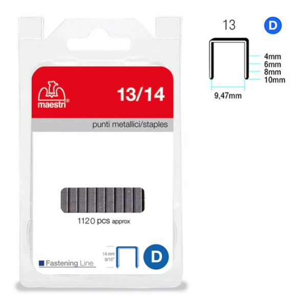 Punti 13/14 in blister da 1120 p. ro-ma - Z02190