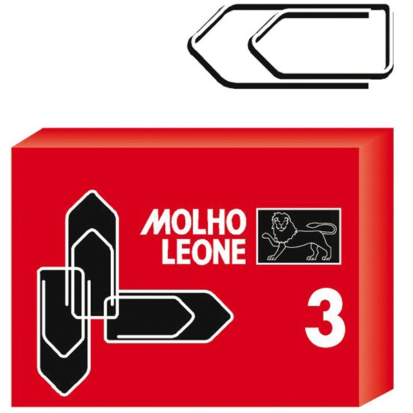10 Scatole da 100 fermagli n.3 mm29 zincati leone - Z02214
