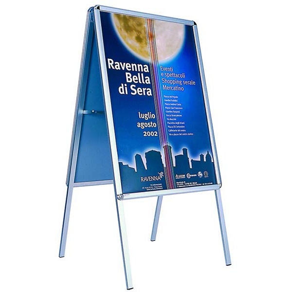 Cavalletto bifacciale con 2 cornici a scatto 50x70 - Z02304