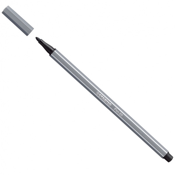 Pennarello stabilo pen 68/96 grigio scuro - Z02373