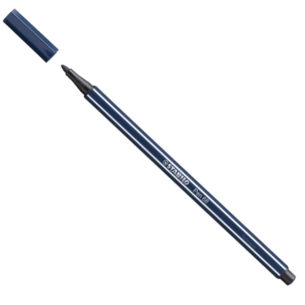 Pennarello stabilo pen 68/98 grigio di payne - Z02380