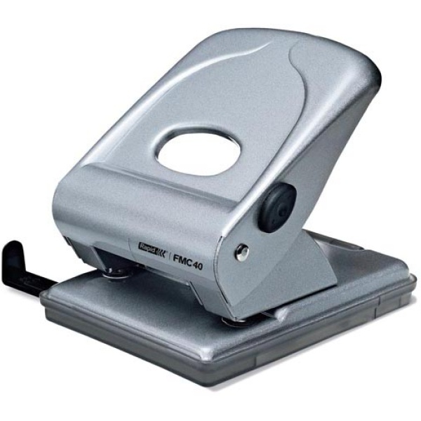 Perforatore 2 fori passo 8 max 40fg fmc40 argento rapid - Z02458