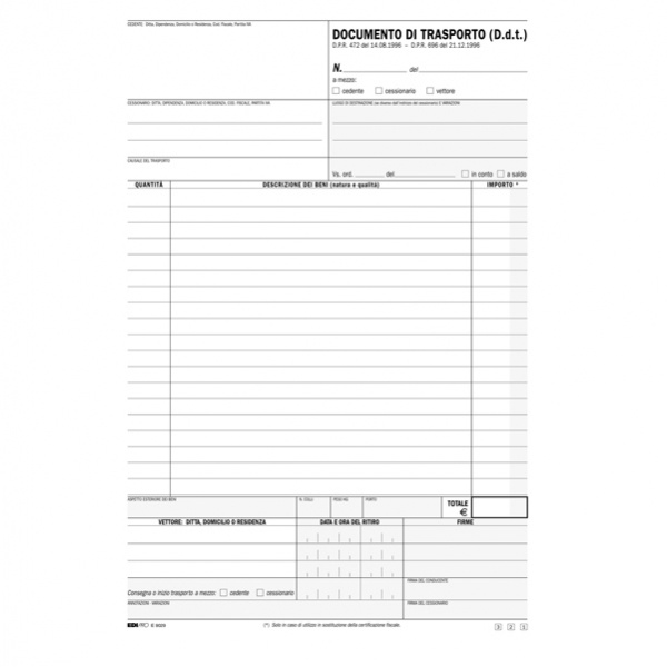 Ddt snap 3 copie autoric. 100fg 29,7x21cm e9029 - Z02590