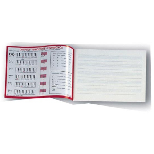 Album musica 17x24cm 16fg 85gr 5 pentagrammi - Z02805