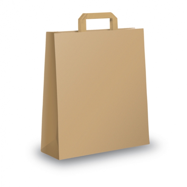 Blister 25 shoppers 26x11x35cm avana neutro piattina - Z02809