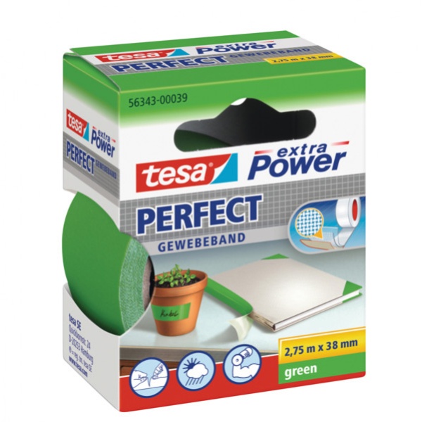 Nastro adesivo telato 38mmx2,7mt verde 56343 xp perfect - Z02822