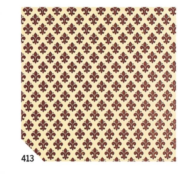 Rotolo cartarivesto 49x300cm giglio marrone adesivo rextaco - Z02828