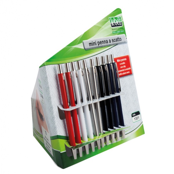 Cartella 10 mini penne a sfera scatto 1301 lebez - Z02882