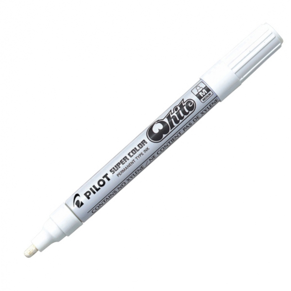 Marcatore super color white medium a vernice pilot - Z03137