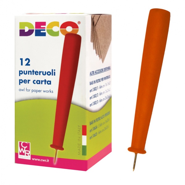 Blister 12 punteruoli per carta art.1583 cwr - Z03175