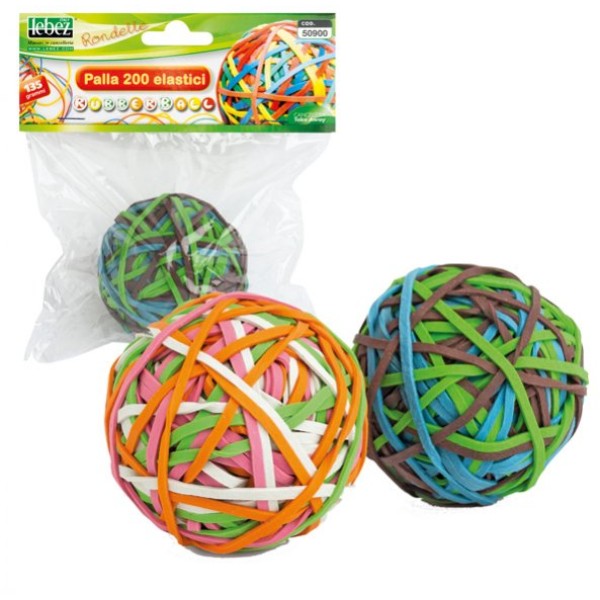 Sfera da 200 elastici ø 50mm colori assort. - Z03605