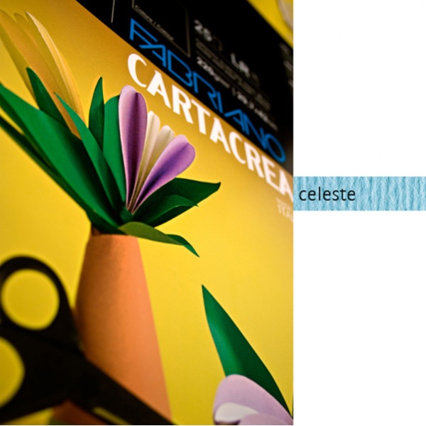 Blister 10fg cartoncino 35x50 220gr celeste cartacrea fabriano - Z03738