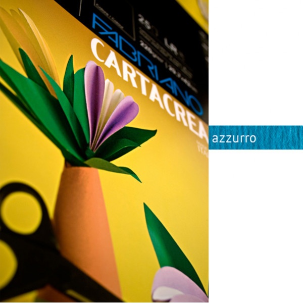 Blister 10fg cartoncino 35x50 220gr azzurro cartacrea fabriano - Z03923