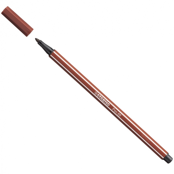 Pennarello stabilo pen 68/75 terra di siena - Z04241