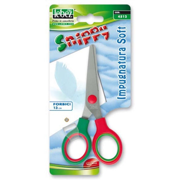 Forbici snippy soft 13cm punta tonda colori ass. art.4512 - Z04455