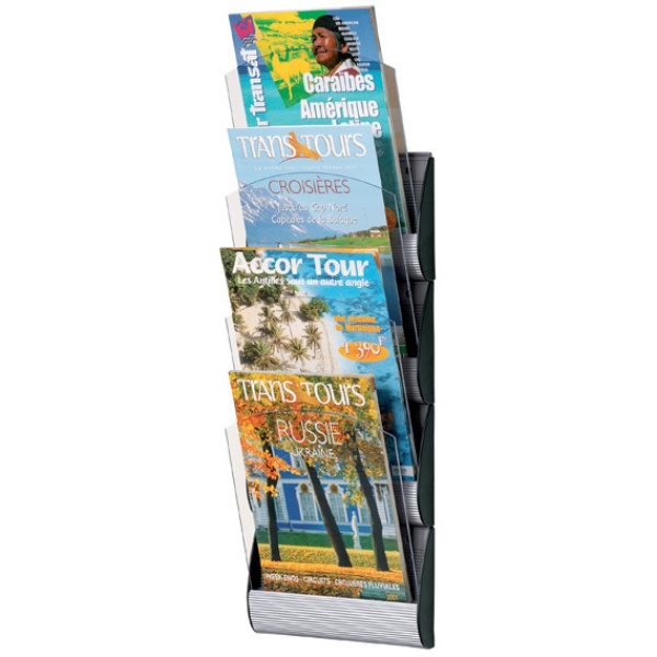 Espositore da parete a 4 tasche A4 maxi system - Z04675