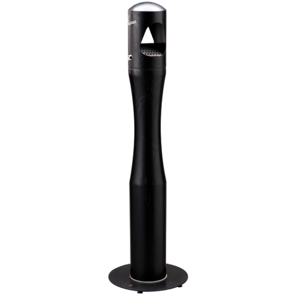 Posacenere da terra a colonna inox nero - Z04772