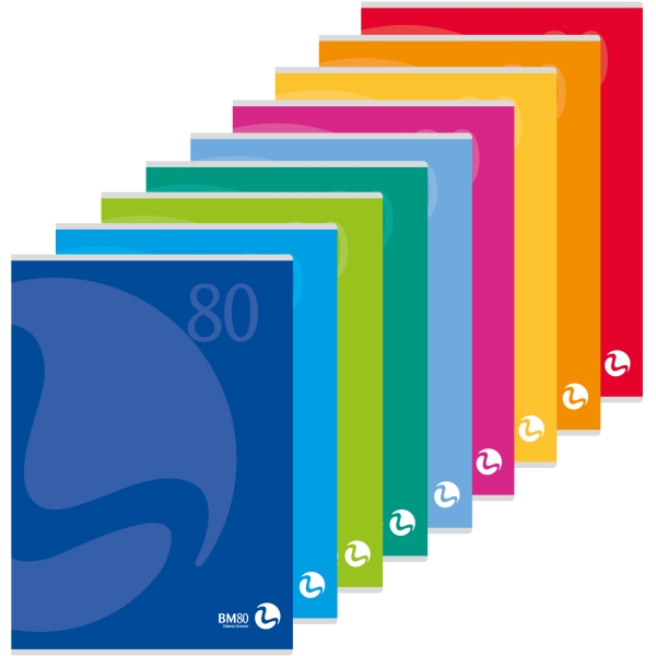 Maxiquaderno A4 80gr 40fg+1 5mm copertina 250gr color 80 bm - Z05038