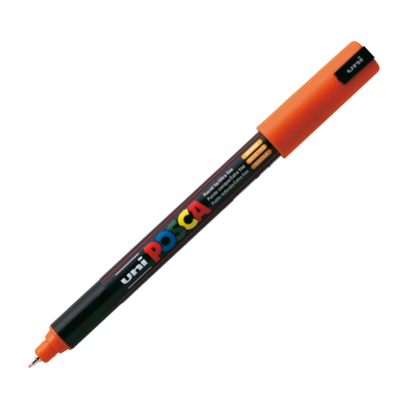 Marcatore uni posca pen pc1m arancione ultra fine - Z05065